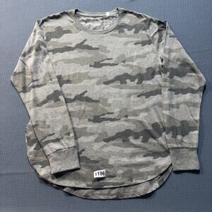 MEN LONG  Sleeve Camoflag Tee Sz L Pre owned Excellent